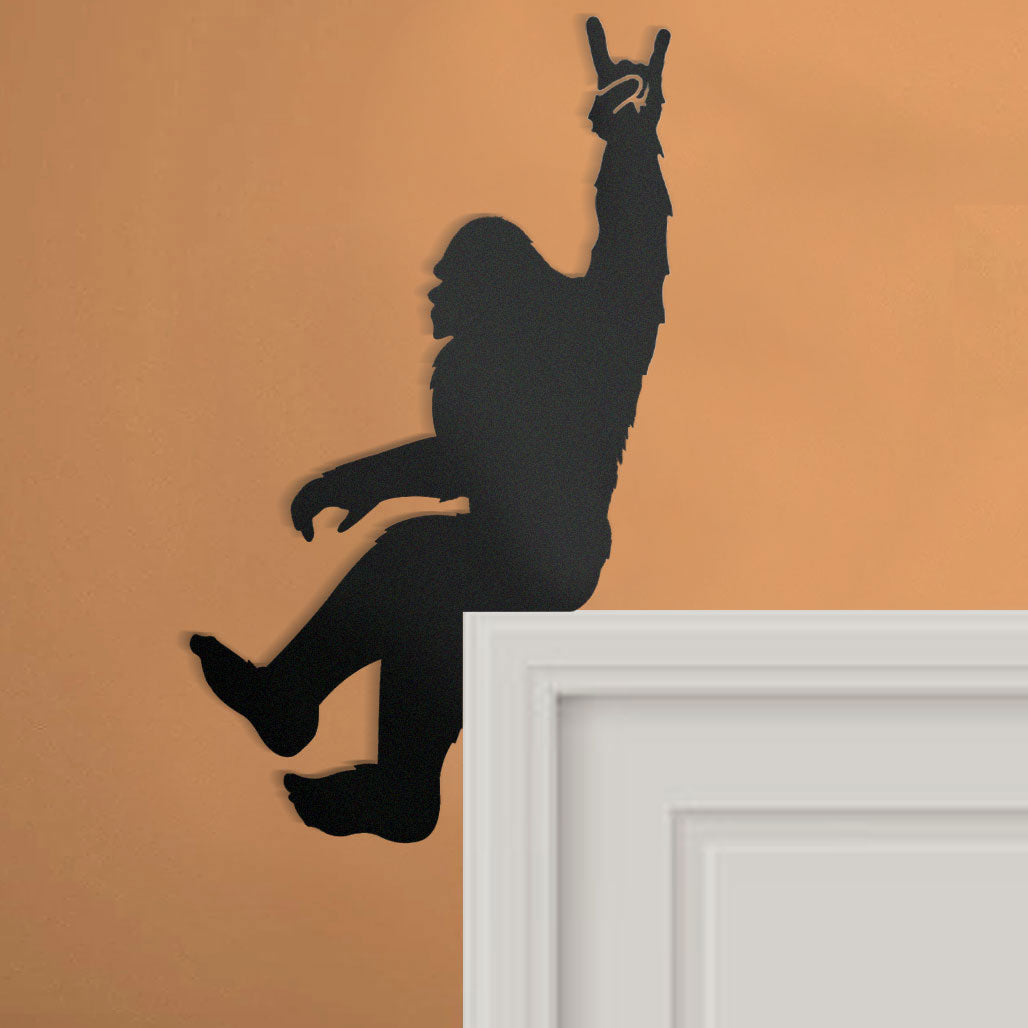 Bigfoot door frame top decoration metal art