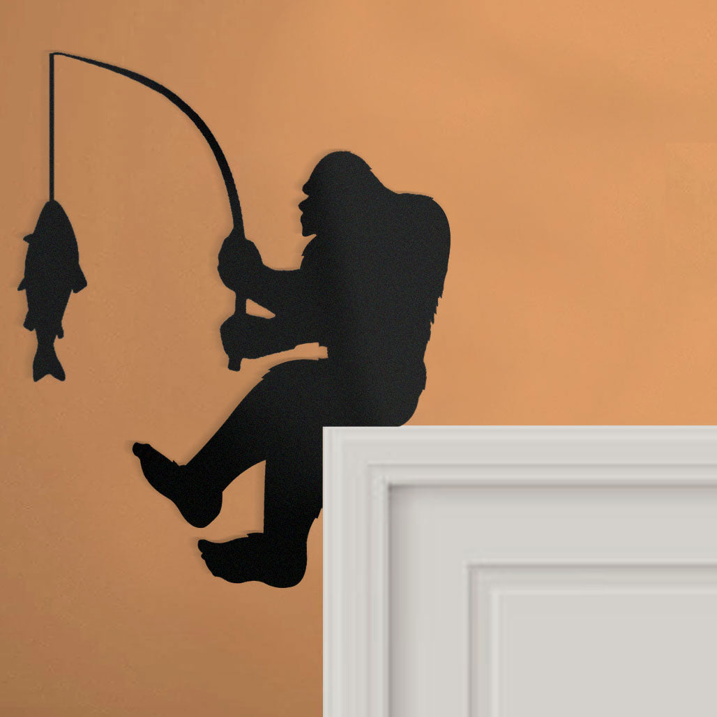 Bigfoot door frame top decoration metal art