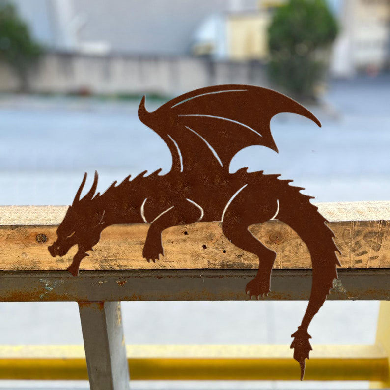 Rusty Dragon Metal Art
