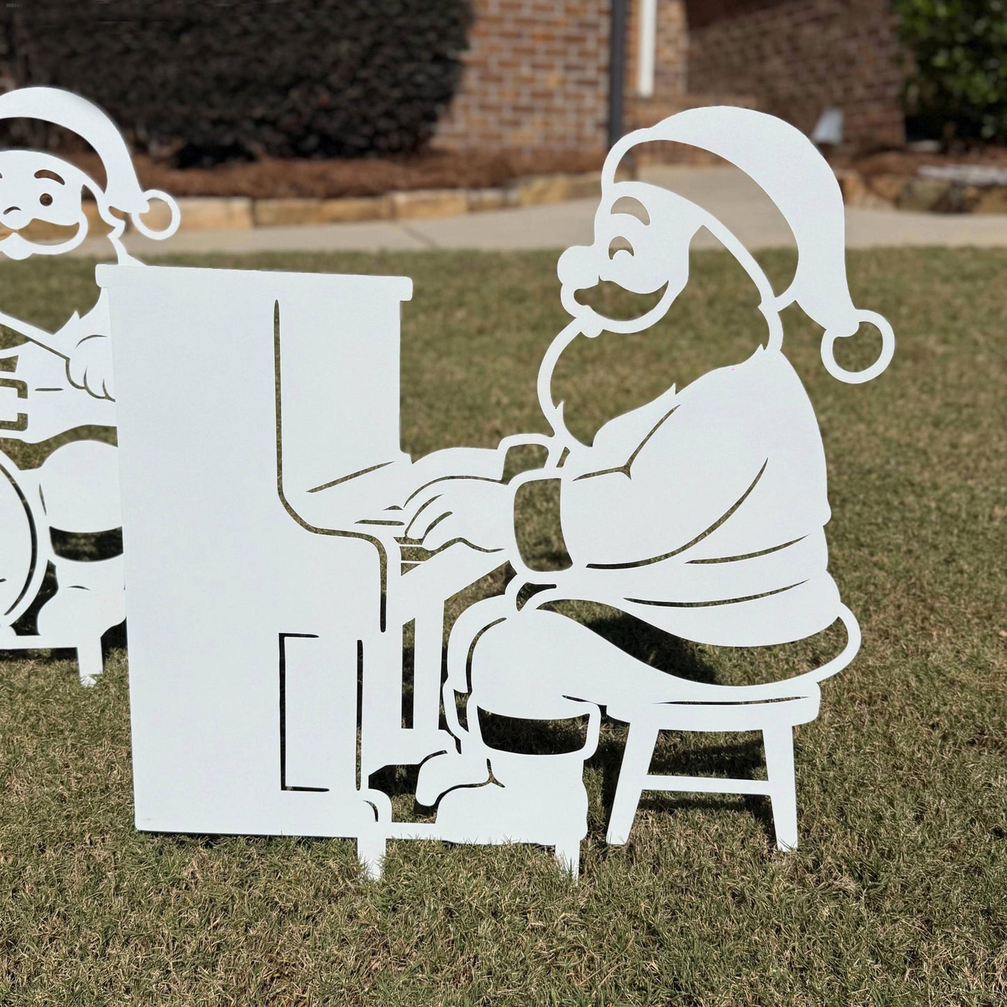 Santa Claus Band Courtyard Metal Art