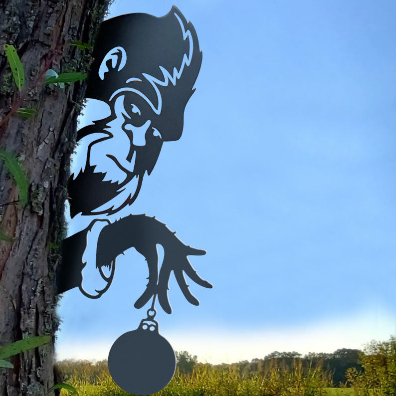 Grinch Bigfoot Metal Art