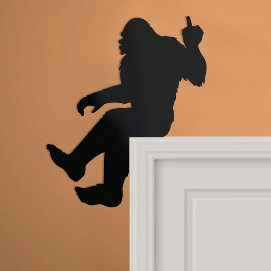 Bigfoot door frame top decoration metal art