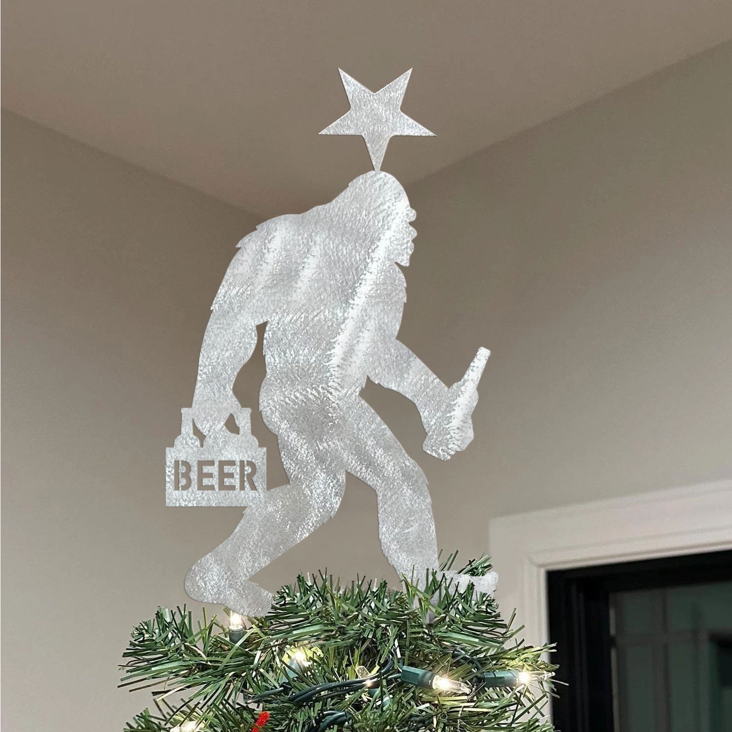 Bigfoot Christmas Tree Topper