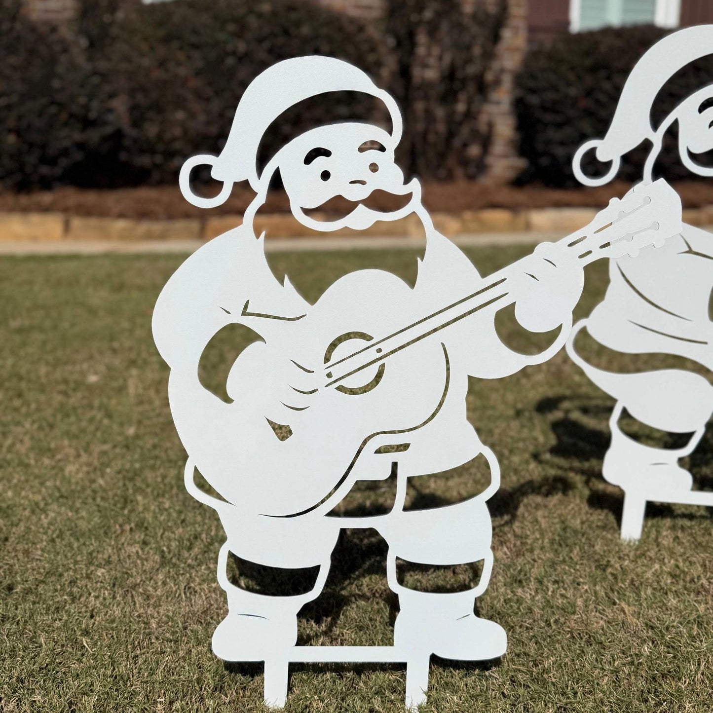 Santa Claus Band Courtyard Metal Art