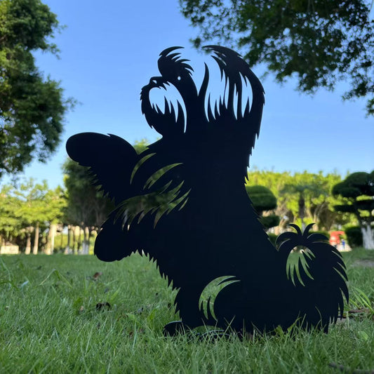 Dog High Five Metal Garden Stake