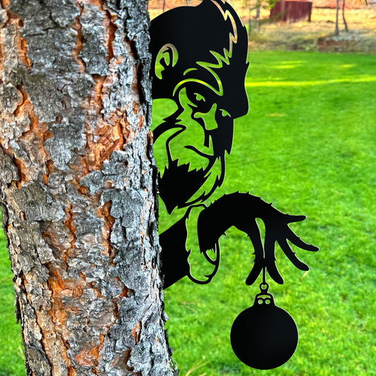Grinch Bigfoot Metal Art