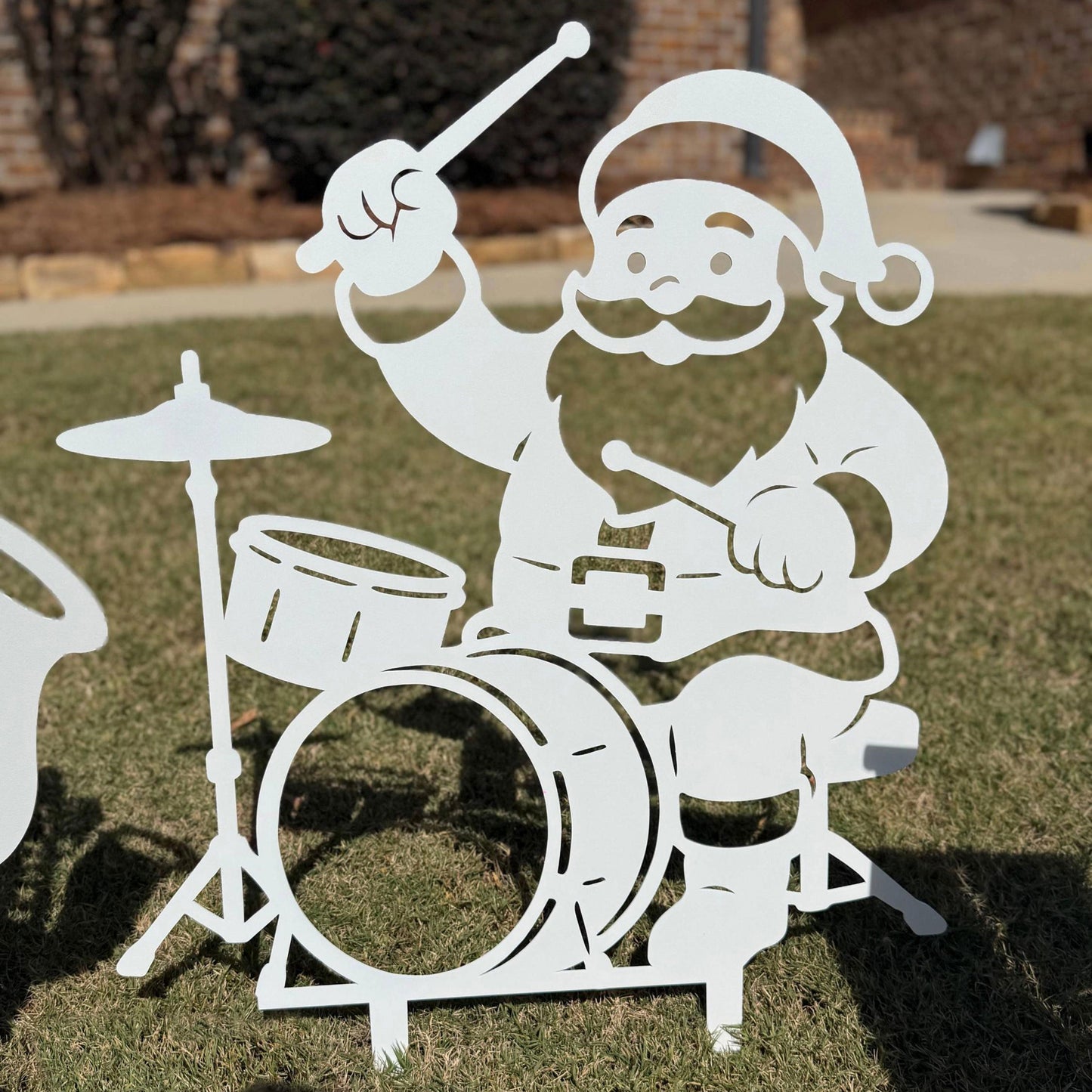 Santa Claus Band Courtyard Metal Art