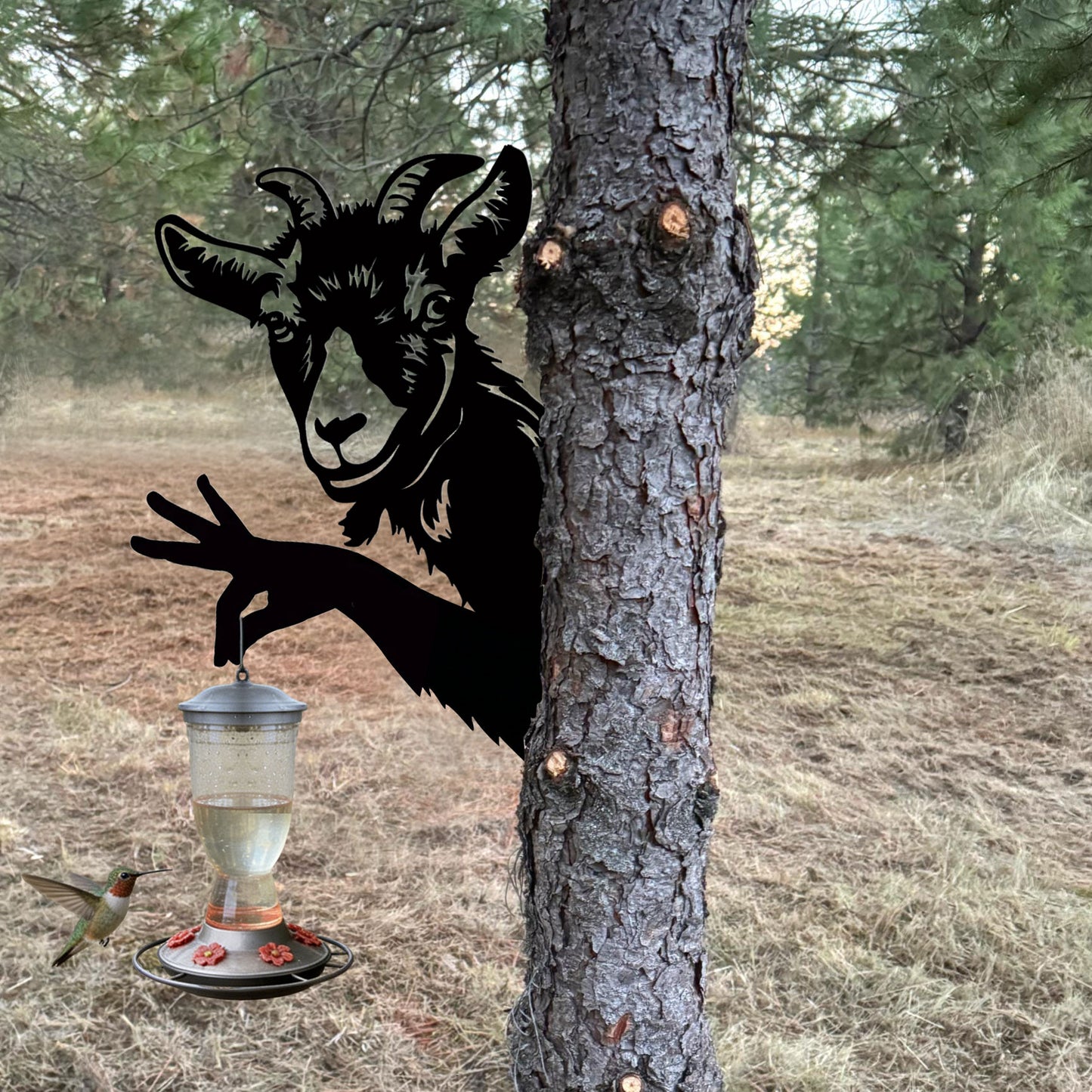 Animal bird feeder metal bracket