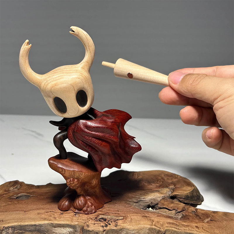 Hollow Knight Inspired Walnut Wood Sculpture