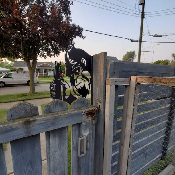 Beer-drinking Peeping Bigfoot