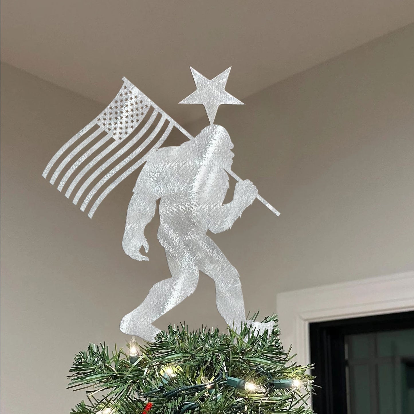 Bigfoot Christmas Tree Topper