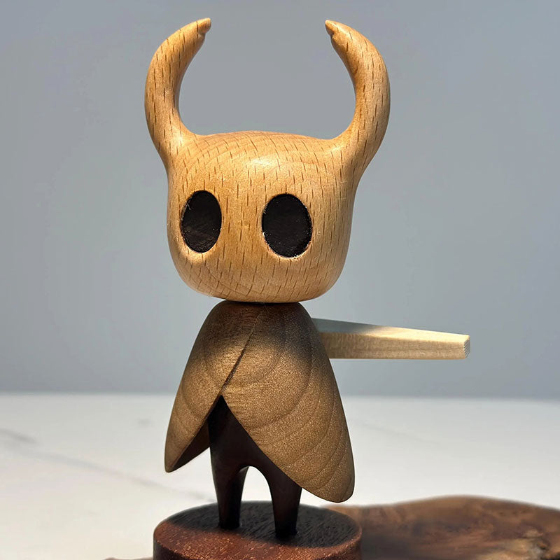 Hollow Knight Inspired Walnut Wood Sculpture