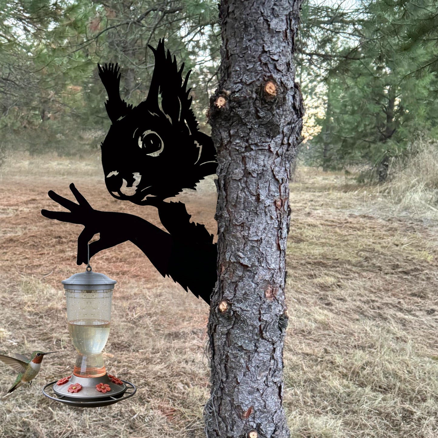 Animal bird feeder metal bracket