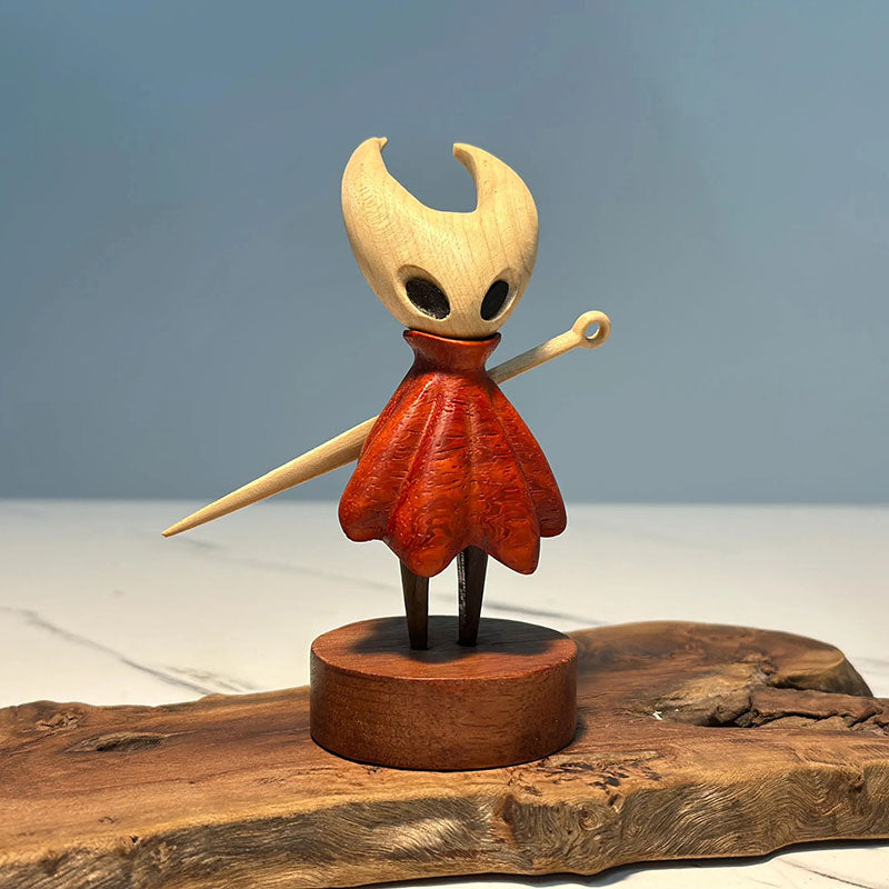 Hollow Knight Inspired Walnut Wood Sculpture