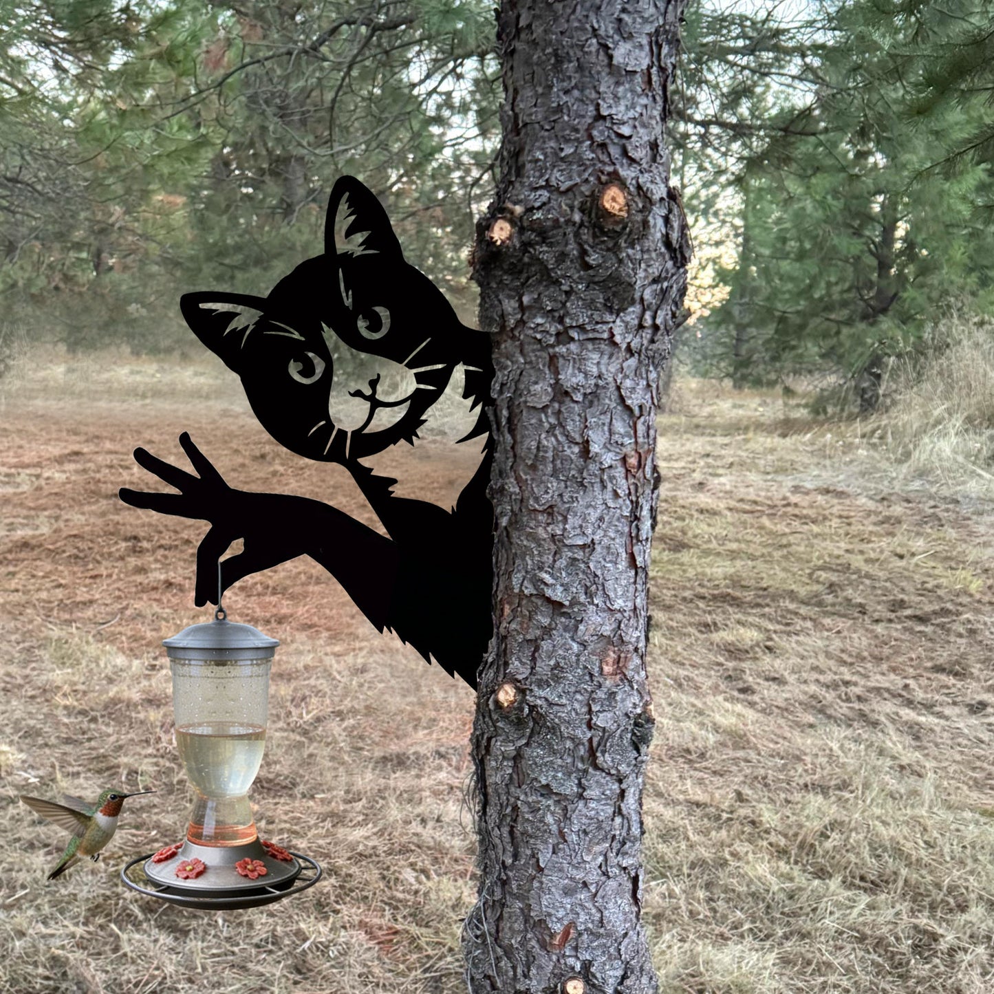 Animal bird feeder metal bracket