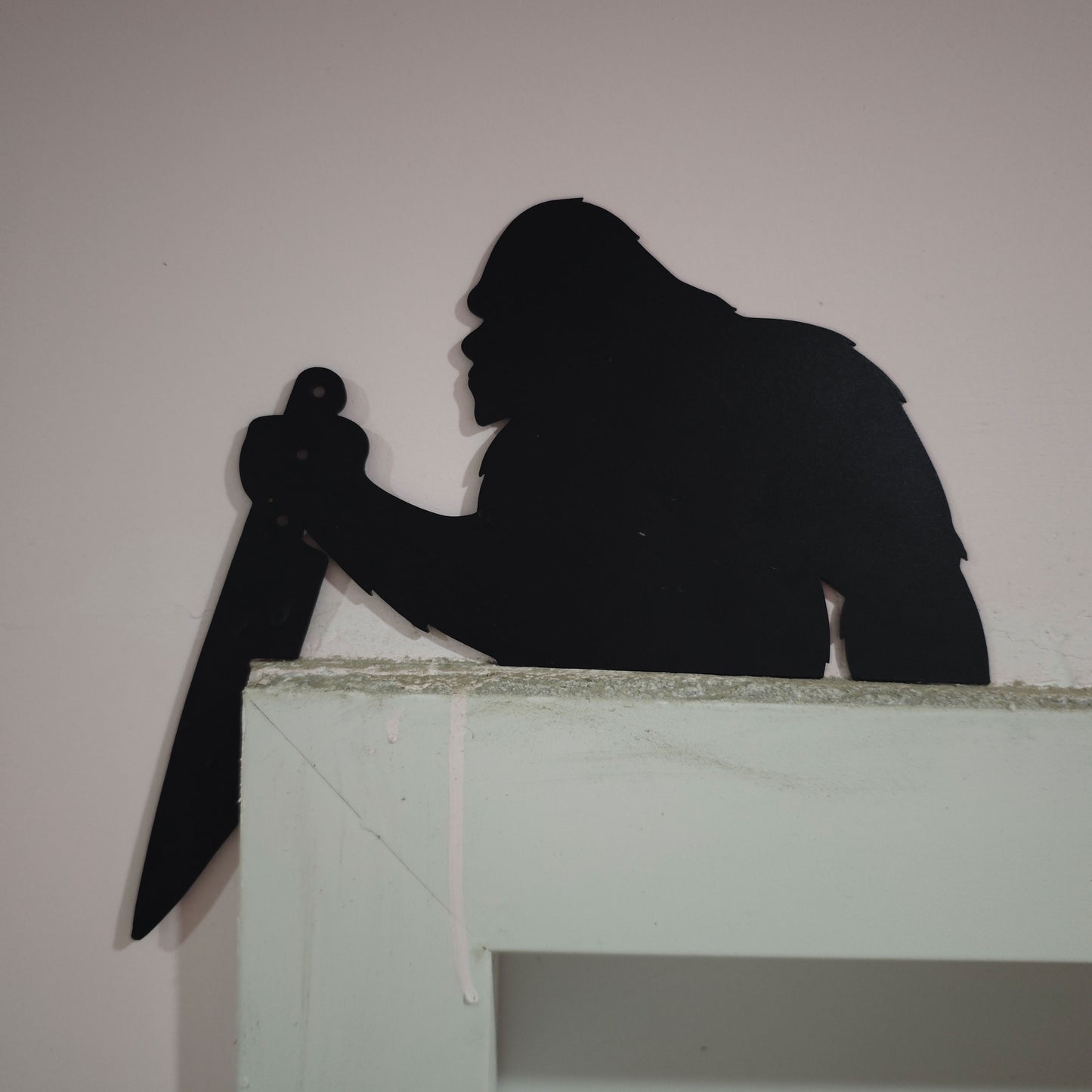 Halloween Ghost Cat Metal Art